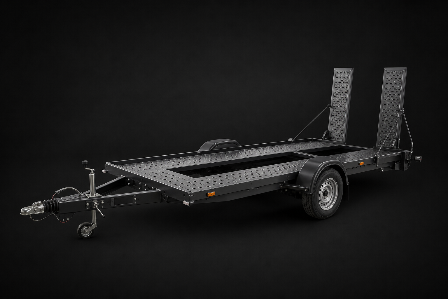Einachsiger Auto Transportanhänger